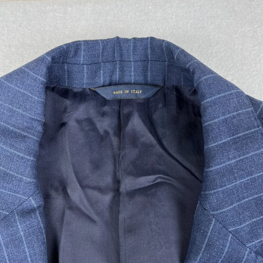 Brooks Brothers Drago 1818 Regent Blazer 45 R / W39 Navy Wool Made In Italy